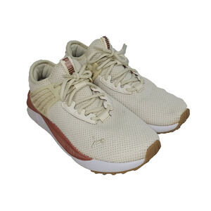 Puma Shoes Womens Size 7.5 Beige Gold Athletic Running Shoe Training Exercise